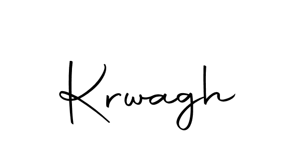 Design your own signature with our free online signature maker. With this signature software, you can create a handwritten (Autography-DOLnW) signature for name Krwagh. Krwagh signature style 10 images and pictures png