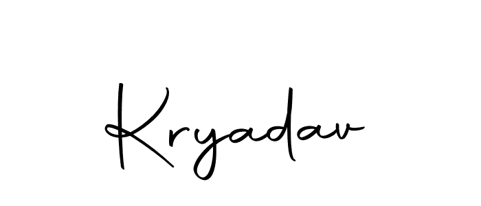 Create a beautiful signature design for name Kryadav. With this signature (Autography-DOLnW) fonts, you can make a handwritten signature for free. Kryadav signature style 10 images and pictures png