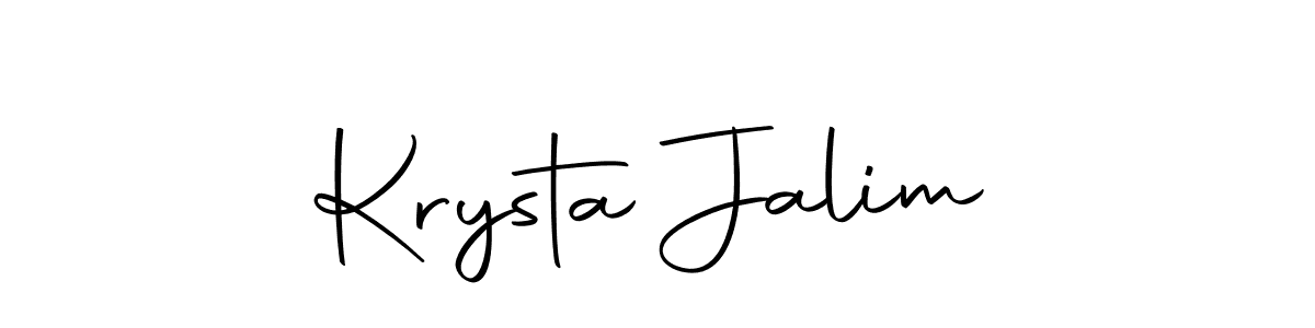 Autography-DOLnW is a professional signature style that is perfect for those who want to add a touch of class to their signature. It is also a great choice for those who want to make their signature more unique. Get Krysta Jalim name to fancy signature for free. Krysta Jalim signature style 10 images and pictures png