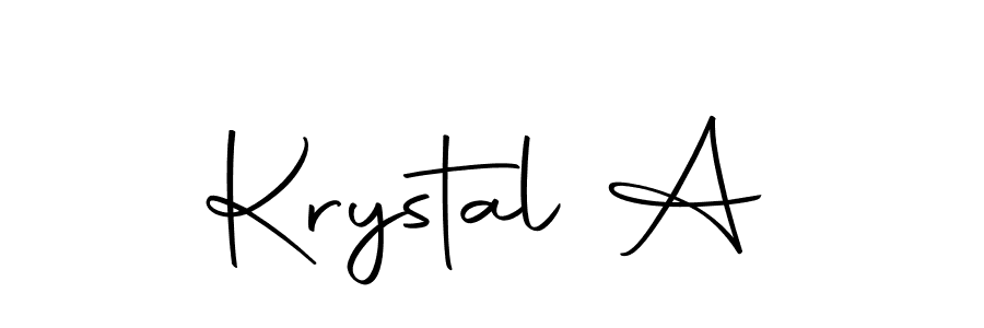 Design your own signature with our free online signature maker. With this signature software, you can create a handwritten (Autography-DOLnW) signature for name Krystal A. Krystal A signature style 10 images and pictures png