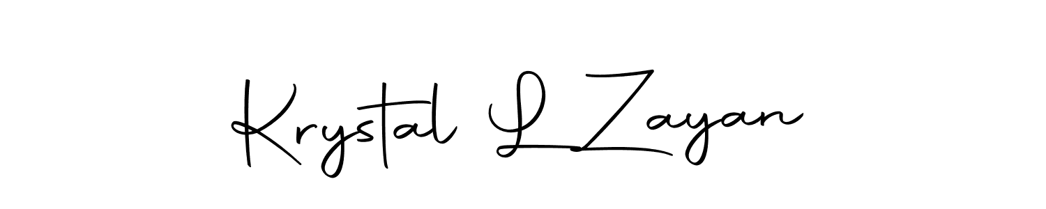 Autography-DOLnW is a professional signature style that is perfect for those who want to add a touch of class to their signature. It is also a great choice for those who want to make their signature more unique. Get Krystal L Zayan name to fancy signature for free. Krystal L Zayan signature style 10 images and pictures png