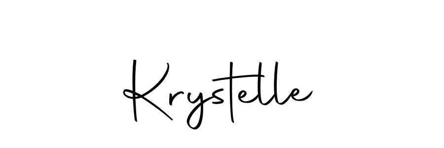 Make a beautiful signature design for name Krystelle. With this signature (Autography-DOLnW) style, you can create a handwritten signature for free. Krystelle signature style 10 images and pictures png