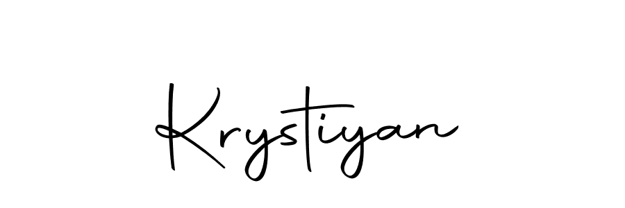 Make a beautiful signature design for name Krystiyan. Use this online signature maker to create a handwritten signature for free. Krystiyan signature style 10 images and pictures png