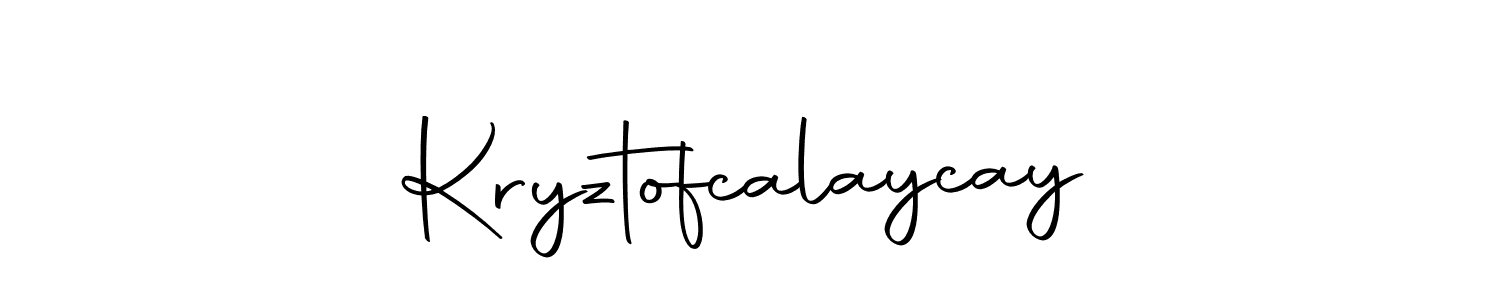 The best way (Autography-DOLnW) to make a short signature is to pick only two or three words in your name. The name Kryztofcalaycay include a total of six letters. For converting this name. Kryztofcalaycay signature style 10 images and pictures png