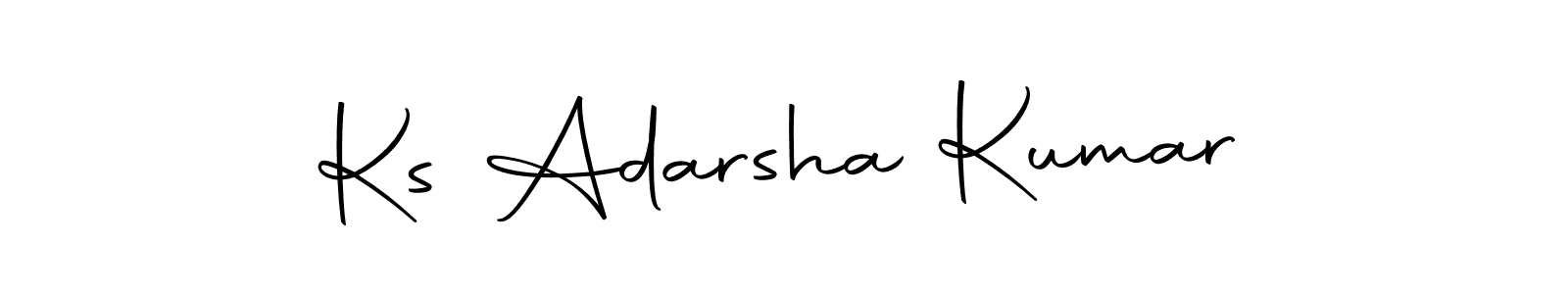 Also we have Ks Adarsha Kumar name is the best signature style. Create professional handwritten signature collection using Autography-DOLnW autograph style. Ks Adarsha Kumar signature style 10 images and pictures png