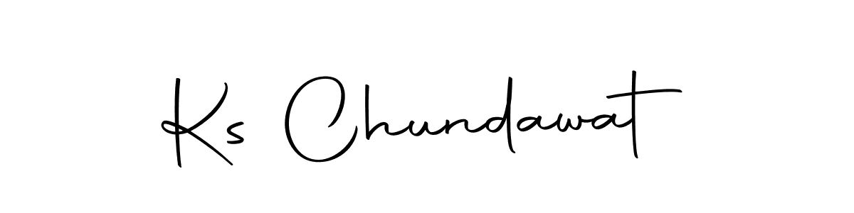 Make a beautiful signature design for name Ks Chundawat. Use this online signature maker to create a handwritten signature for free. Ks Chundawat signature style 10 images and pictures png