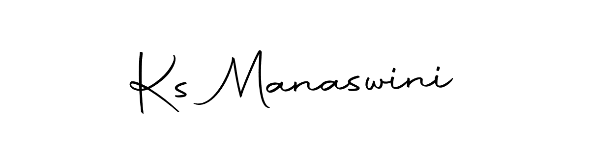 Also we have Ks Manaswini name is the best signature style. Create professional handwritten signature collection using Autography-DOLnW autograph style. Ks Manaswini signature style 10 images and pictures png