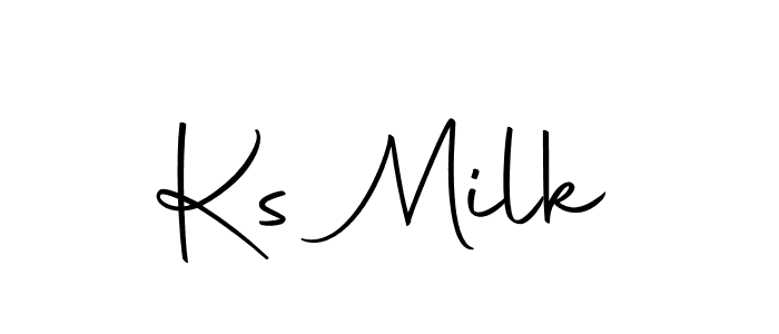 Also we have Ks Milk name is the best signature style. Create professional handwritten signature collection using Autography-DOLnW autograph style. Ks Milk signature style 10 images and pictures png