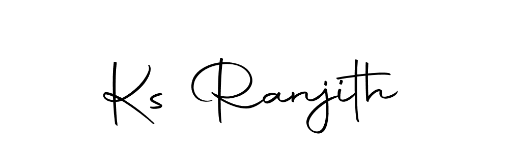 Design your own signature with our free online signature maker. With this signature software, you can create a handwritten (Autography-DOLnW) signature for name Ks Ranjith. Ks Ranjith signature style 10 images and pictures png