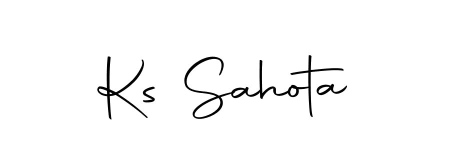 Create a beautiful signature design for name Ks Sahota. With this signature (Autography-DOLnW) fonts, you can make a handwritten signature for free. Ks Sahota signature style 10 images and pictures png