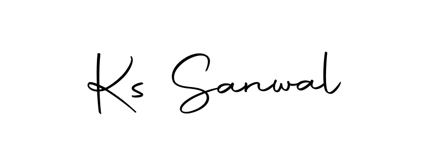 Use a signature maker to create a handwritten signature online. With this signature software, you can design (Autography-DOLnW) your own signature for name Ks Sanwal. Ks Sanwal signature style 10 images and pictures png