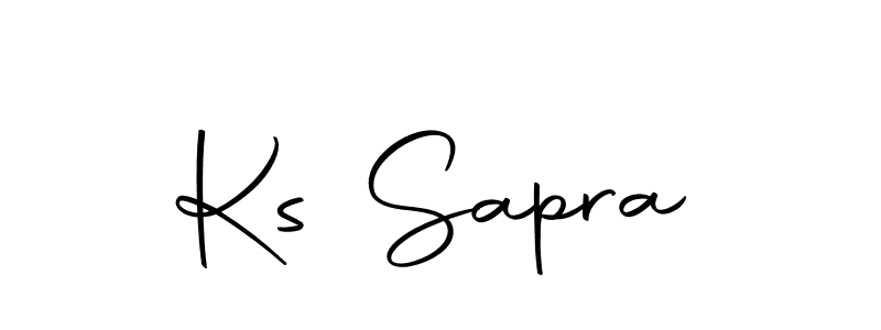 Make a beautiful signature design for name Ks Sapra. With this signature (Autography-DOLnW) style, you can create a handwritten signature for free. Ks Sapra signature style 10 images and pictures png