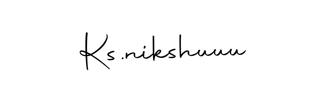 How to make Ks.nikshuuu signature? Autography-DOLnW is a professional autograph style. Create handwritten signature for Ks.nikshuuu name. Ks.nikshuuu signature style 10 images and pictures png