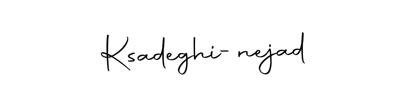 Also we have Ksadeghi-nejad name is the best signature style. Create professional handwritten signature collection using Autography-DOLnW autograph style. Ksadeghi-nejad signature style 10 images and pictures png