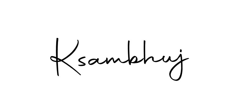 You can use this online signature creator to create a handwritten signature for the name Ksambhuj. This is the best online autograph maker. Ksambhuj signature style 10 images and pictures png