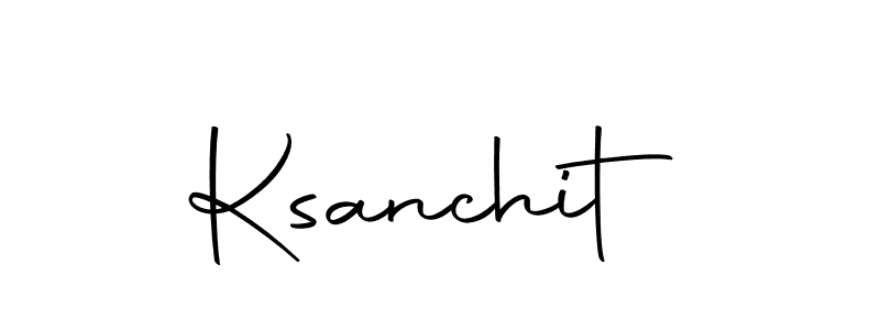 Use a signature maker to create a handwritten signature online. With this signature software, you can design (Autography-DOLnW) your own signature for name Ksanchit. Ksanchit signature style 10 images and pictures png