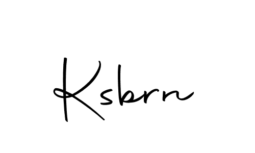 Make a beautiful signature design for name Ksbrn. With this signature (Autography-DOLnW) style, you can create a handwritten signature for free. Ksbrn signature style 10 images and pictures png
