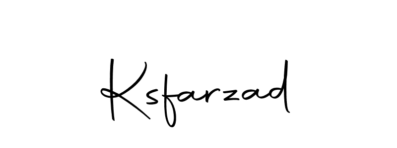 How to make Ksfarzad name signature. Use Autography-DOLnW style for creating short signs online. This is the latest handwritten sign. Ksfarzad signature style 10 images and pictures png