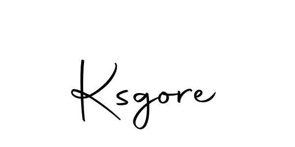 Design your own signature with our free online signature maker. With this signature software, you can create a handwritten (Autography-DOLnW) signature for name Ksgore. Ksgore signature style 10 images and pictures png