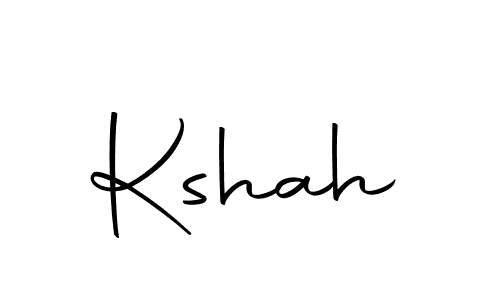 Design your own signature with our free online signature maker. With this signature software, you can create a handwritten (Autography-DOLnW) signature for name Kshah. Kshah signature style 10 images and pictures png