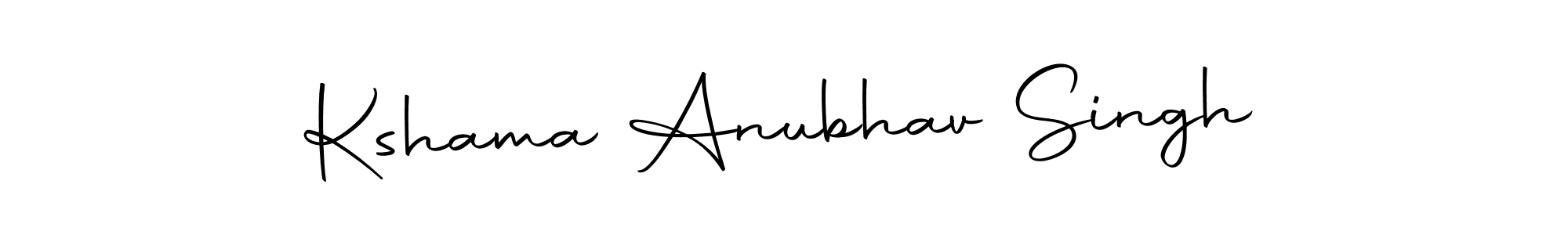 Make a beautiful signature design for name Kshama Anubhav Singh. With this signature (Autography-DOLnW) style, you can create a handwritten signature for free. Kshama Anubhav Singh signature style 10 images and pictures png