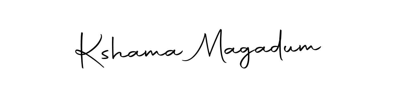 Use a signature maker to create a handwritten signature online. With this signature software, you can design (Autography-DOLnW) your own signature for name Kshama Magadum. Kshama Magadum signature style 10 images and pictures png
