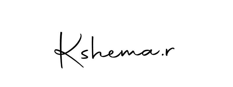 Design your own signature with our free online signature maker. With this signature software, you can create a handwritten (Autography-DOLnW) signature for name Kshema.r. Kshema.r signature style 10 images and pictures png