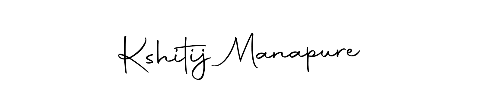 Design your own signature with our free online signature maker. With this signature software, you can create a handwritten (Autography-DOLnW) signature for name Kshitij Manapure. Kshitij Manapure signature style 10 images and pictures png