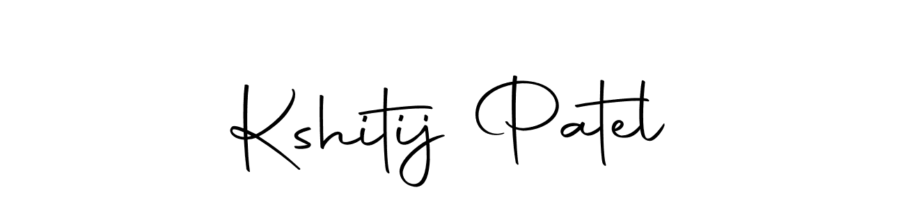 How to make Kshitij Patel name signature. Use Autography-DOLnW style for creating short signs online. This is the latest handwritten sign. Kshitij Patel signature style 10 images and pictures png