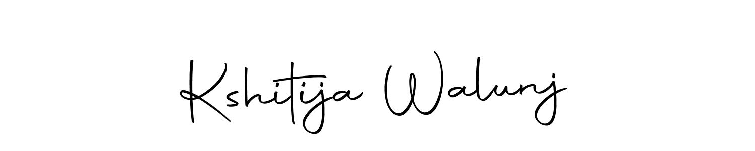 The best way (Autography-DOLnW) to make a short signature is to pick only two or three words in your name. The name Kshitija Walunj include a total of six letters. For converting this name. Kshitija Walunj signature style 10 images and pictures png