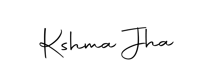Make a beautiful signature design for name Kshma Jha. With this signature (Autography-DOLnW) style, you can create a handwritten signature for free. Kshma Jha signature style 10 images and pictures png
