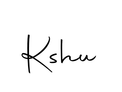 Design your own signature with our free online signature maker. With this signature software, you can create a handwritten (Autography-DOLnW) signature for name Kshu. Kshu signature style 10 images and pictures png