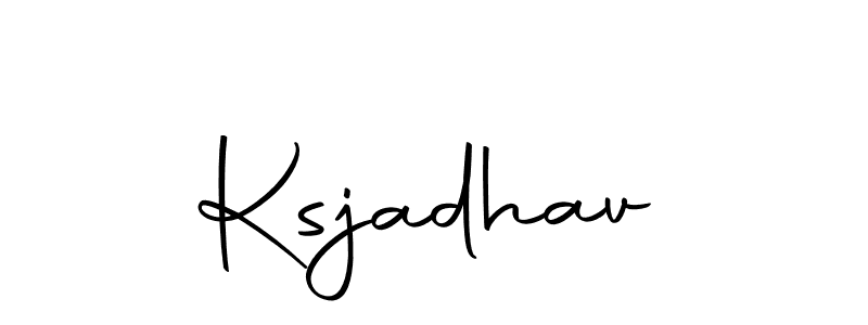 Design your own signature with our free online signature maker. With this signature software, you can create a handwritten (Autography-DOLnW) signature for name Ksjadhav. Ksjadhav signature style 10 images and pictures png