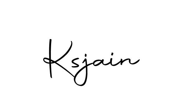Create a beautiful signature design for name Ksjain. With this signature (Autography-DOLnW) fonts, you can make a handwritten signature for free. Ksjain signature style 10 images and pictures png
