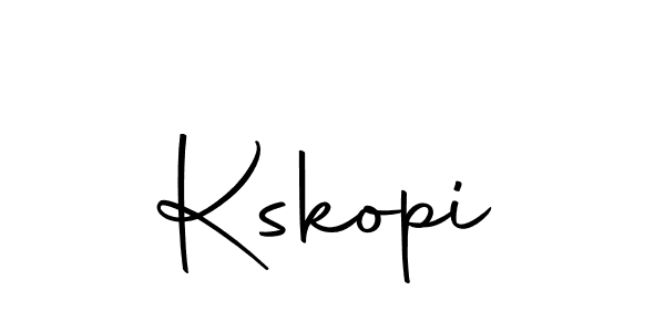 Create a beautiful signature design for name Kskopi. With this signature (Autography-DOLnW) fonts, you can make a handwritten signature for free. Kskopi signature style 10 images and pictures png