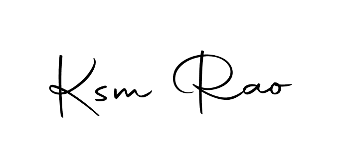 Make a beautiful signature design for name Ksm Rao. Use this online signature maker to create a handwritten signature for free. Ksm Rao signature style 10 images and pictures png