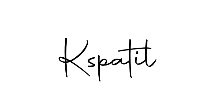 Design your own signature with our free online signature maker. With this signature software, you can create a handwritten (Autography-DOLnW) signature for name Kspatil. Kspatil signature style 10 images and pictures png