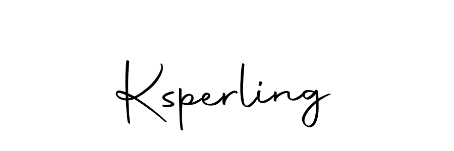 Make a beautiful signature design for name Ksperling. With this signature (Autography-DOLnW) style, you can create a handwritten signature for free. Ksperling signature style 10 images and pictures png