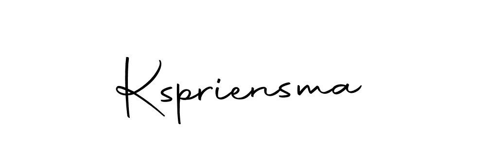 Use a signature maker to create a handwritten signature online. With this signature software, you can design (Autography-DOLnW) your own signature for name Kspriensma. Kspriensma signature style 10 images and pictures png