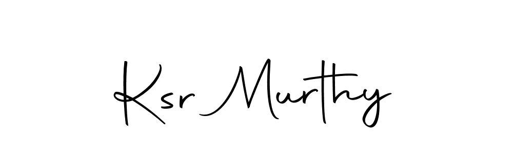 Also we have Ksr Murthy name is the best signature style. Create professional handwritten signature collection using Autography-DOLnW autograph style. Ksr Murthy signature style 10 images and pictures png
