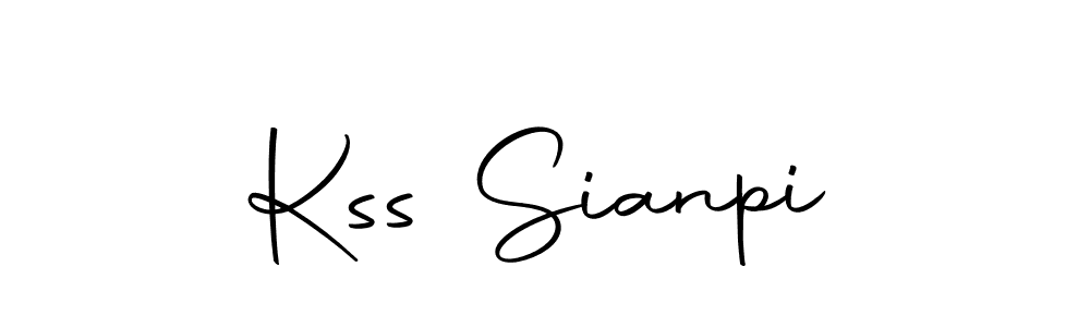 Design your own signature with our free online signature maker. With this signature software, you can create a handwritten (Autography-DOLnW) signature for name Kss Sianpi. Kss Sianpi signature style 10 images and pictures png