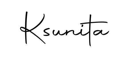 Create a beautiful signature design for name Ksunita. With this signature (Autography-DOLnW) fonts, you can make a handwritten signature for free. Ksunita signature style 10 images and pictures png
