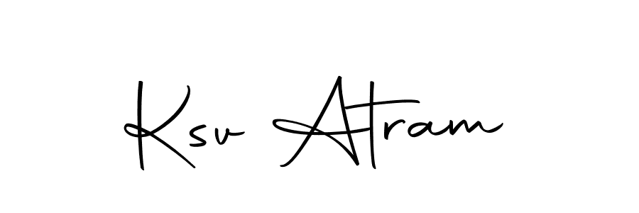 Design your own signature with our free online signature maker. With this signature software, you can create a handwritten (Autography-DOLnW) signature for name Ksv Atram. Ksv Atram signature style 10 images and pictures png