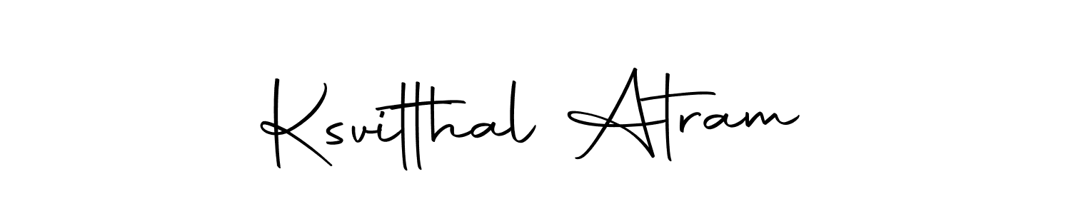 Create a beautiful signature design for name Ksvitthal Atram. With this signature (Autography-DOLnW) fonts, you can make a handwritten signature for free. Ksvitthal Atram signature style 10 images and pictures png