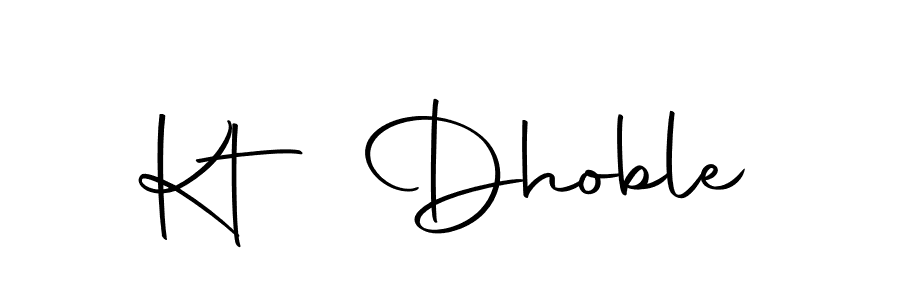 You should practise on your own different ways (Autography-DOLnW) to write your name (Kt Dhoble) in signature. don't let someone else do it for you. Kt Dhoble signature style 10 images and pictures png