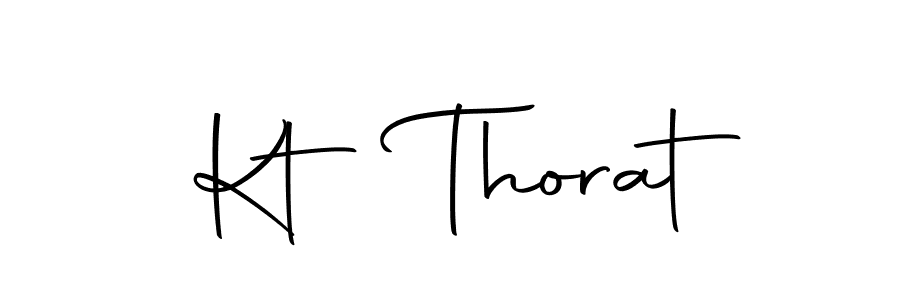Make a beautiful signature design for name Kt Thorat. With this signature (Autography-DOLnW) style, you can create a handwritten signature for free. Kt Thorat signature style 10 images and pictures png