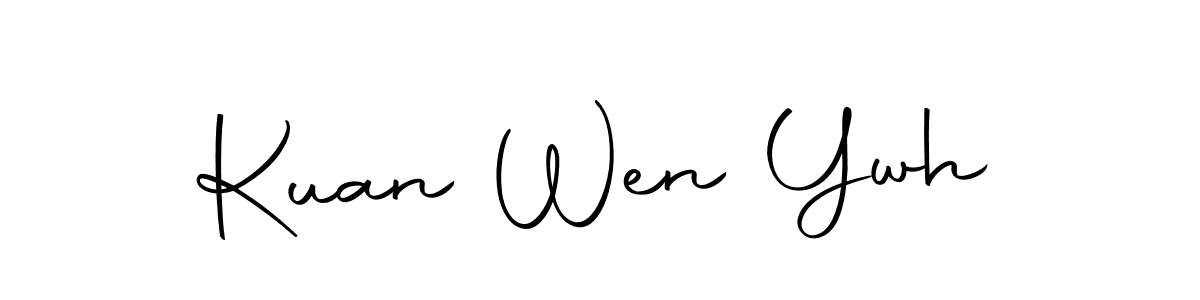 Similarly Autography-DOLnW is the best handwritten signature design. Signature creator online .You can use it as an online autograph creator for name Kuan Wen Ywh. Kuan Wen Ywh signature style 10 images and pictures png