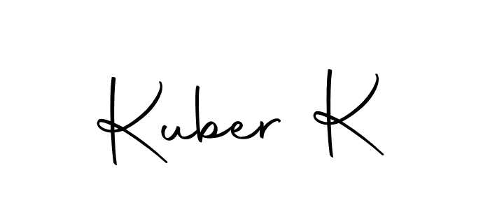 How to make Kuber K signature? Autography-DOLnW is a professional autograph style. Create handwritten signature for Kuber K name. Kuber K signature style 10 images and pictures png