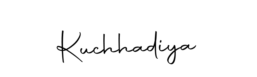 Create a beautiful signature design for name Kuchhadiya. With this signature (Autography-DOLnW) fonts, you can make a handwritten signature for free. Kuchhadiya signature style 10 images and pictures png