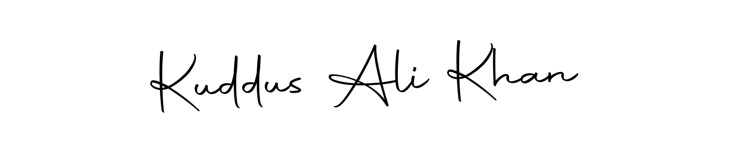 How to make Kuddus Ali Khan name signature. Use Autography-DOLnW style for creating short signs online. This is the latest handwritten sign. Kuddus Ali Khan signature style 10 images and pictures png